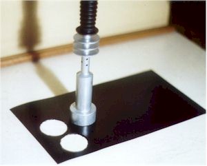 hot hole punch seals holes as they are made
